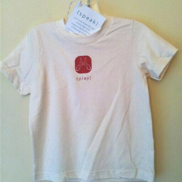 KIDS Shirt Sign Language 100% Organic NWT Speak - Picture 8 of 11